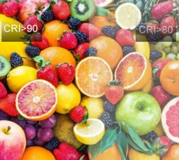 High Color Rendering Index LED Strip Serye: CRI90 VS CRI80