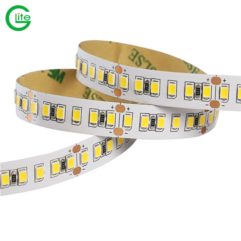 Energy saving 24V 192leds/m high efficiency 160lm/w 2835 LED Strips GL-FGP2835W192M08W24 with BIS certification