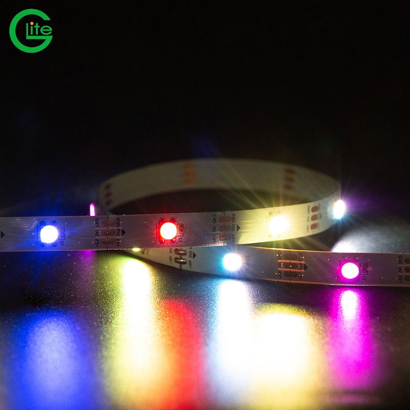 Dải đèn LED 5V 30 led/m RGBW SK6812 kỹ thuật số GL-FBSK6812RGBW30M10W5