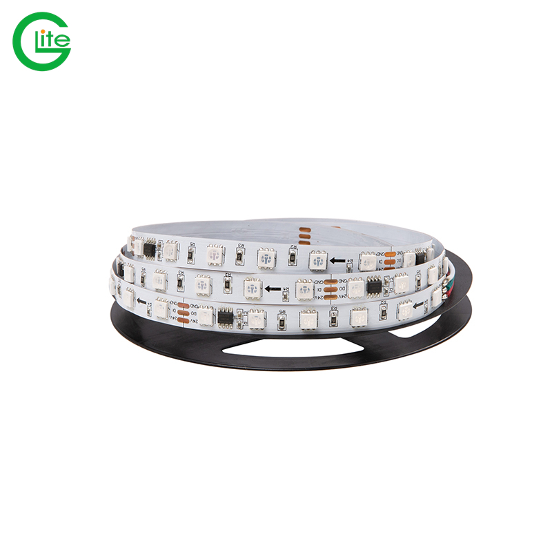 Dải đèn LED kỹ thuật số 24V 60led/m RGB UCS1903 GL-FBUCS1903RGB60M10W24